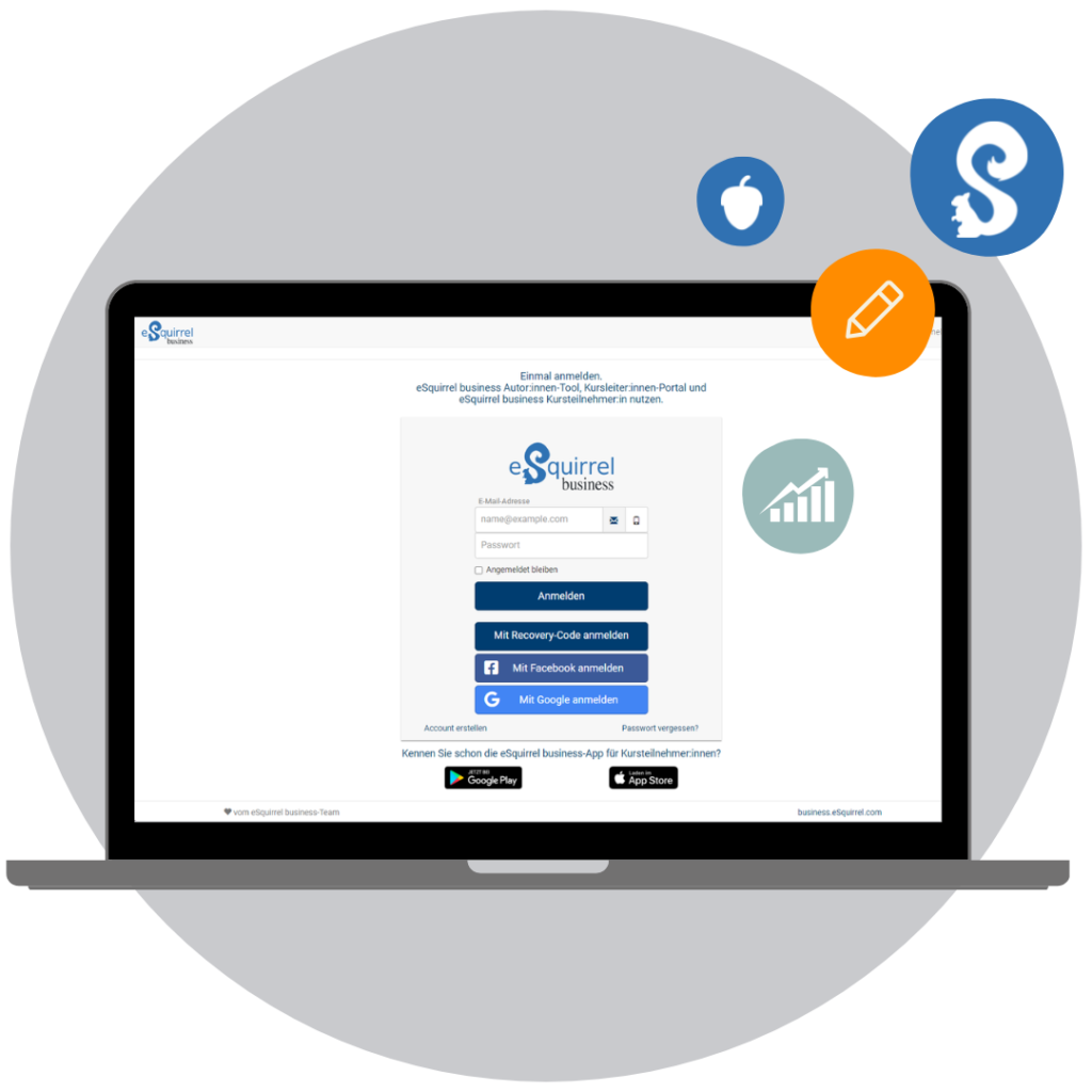 Plate-forme d'apprentissage mixte eSquirrel business